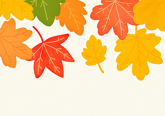 JPG 단풍 낙엽 일러스트 나뭇잎 사람없음 빨간색 초록색 주황색 가을 국내일러스트 AI일러스트 AI콘텐츠 계절 컬러 잎 파일형식