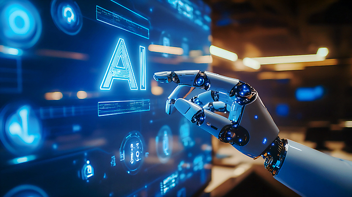 JPG 편집이미지 손가락 미래 사람없음 스크린 과학기술 가리킴 로봇 로봇팔 AI_인공지능 편집실사 AI컴퓨터그래픽 AI콘텐츠 손 컨셉 기술 손짓 CG 파일형식