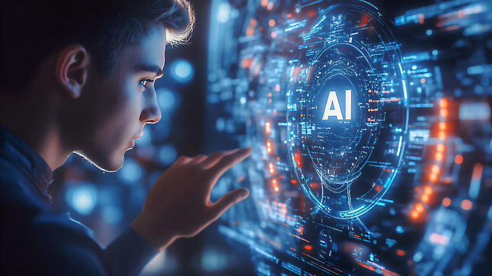 JPG 편집이미지 응시 남자 미래 한명 성인 스크린 과학기술 성인남자한명만 AI_인공지능 편집실사 AI컴퓨터그래픽 AI콘텐츠 1 시선 컨셉 기술 사람 CG 남자한명만 성인남자만 파일형식