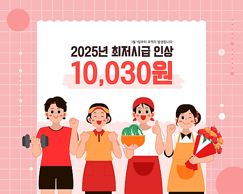 여자 남자 분홍색 일러스트 패스트푸드 여러명 성인 요리사 파이팅 헬스 아령 최고 꽃집 종업원 즐거움 트레이너 상승 아르바이트 플로리스트 성인만 최저임금 소상공인 2025년 국내일러스트 AI파일 직업 감정 컬러 다수 컨셉 모션 사람 경제 운동 상점 인스턴트 상인 연도 파일형식 벡터