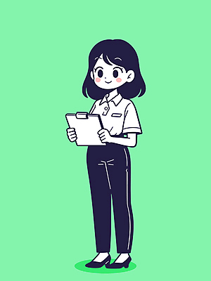 여자 일러스트 비즈니스 한명 미소 들기 성인 초록색 사무원 보험 보험설계사 서류판 성인여자한명만 일러캐릭터 AI파일 직업 캐릭터 1 컬러 모션 표정 사람 사무용품 여자한명만 성인여자만 파일형식 벡터