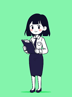 여자 일러스트 비즈니스 한명 미소 들기 정장 성인 초록색 사무원 보험 보험설계사 서류판 성인여자한명만 일러캐릭터 AI파일 직업 캐릭터 1 옷 컬러 모션 표정 사람 사무용품 여자한명만 성인여자만 파일형식 벡터