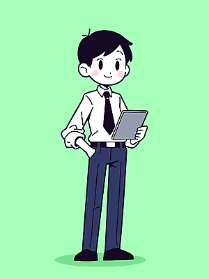 남자 일러스트 비즈니스 설명 한명 들기 정장 성인 초록색 태블릿 사무원 주머니손 보험 보험설계사 성인남자한명만 일러캐릭터 AI파일 직업 캐릭터 1 옷 컬러 모션 사람 전자제품 스마트기기 남자한명만 성인남자만 파일형식 벡터
