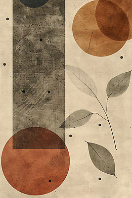 JPG 낙엽 일러스트 나뭇잎 수채화 사람없음 갈색 사각형 가을 빈티지 원형 질감 복고 베이지색 미니멀 국내일러스트 AI일러스트 AI콘텐츠 도형 계절 컬러 컨셉 잎 파일형식