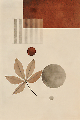 JPG 낙엽 일러스트 나뭇잎 수채화 사람없음 갈색 가을 빈티지 원형 질감 복고 베이지색 미니멀 국내일러스트 AI일러스트 AI콘텐츠 도형 계절 컬러 컨셉 잎 파일형식