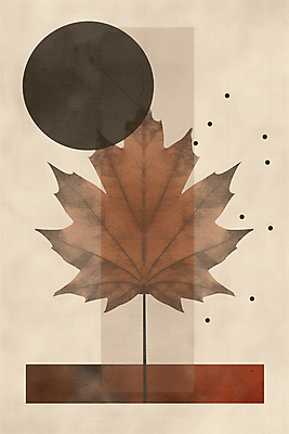 JPG 단풍 낙엽 일러스트 나뭇잎 수채화 사람없음 갈색 사각형 가을 빈티지 원형 질감 복고 베이지색 미니멀 국내일러스트 AI일러스트 AI콘텐츠 도형 계절 컬러 컨셉 잎 파일형식