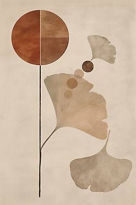 JPG 선 낙엽 일러스트 나뭇잎 수채화 사람없음 갈색 가을 빈티지 원형 질감 복고 은행잎 베이지색 미니멀 국내일러스트 AI일러스트 AI콘텐츠 도형 계절 컬러 컨셉 잎 파일형식