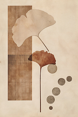 JPG 낙엽 일러스트 나뭇잎 수채화 사람없음 갈색 가을 빈티지 원형 질감 복고 은행잎 베이지색 미니멀 국내일러스트 AI일러스트 AI콘텐츠 도형 계절 컬러 컨셉 잎 파일형식