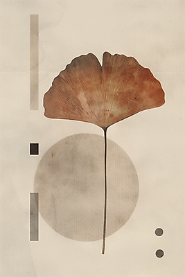 JPG 낙엽 일러스트 나뭇잎 수채화 사람없음 갈색 가을 빈티지 원형 질감 복고 은행잎 베이지색 미니멀 국내일러스트 AI일러스트 AI콘텐츠 도형 계절 컬러 컨셉 잎 파일형식