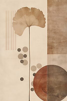 JPG 낙엽 일러스트 나뭇잎 수채화 사람없음 갈색 가을 빈티지 원형 질감 복고 은행잎 베이지색 미니멀 국내일러스트 AI일러스트 AI콘텐츠 도형 계절 컬러 컨셉 잎 파일형식