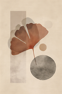 JPG 낙엽 일러스트 나뭇잎 수채화 사람없음 갈색 가을 빈티지 원형 질감 복고 은행잎 베이지색 미니멀 국내일러스트 AI일러스트 AI콘텐츠 도형 계절 컬러 컨셉 잎 파일형식