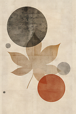 JPG 단풍 낙엽 일러스트 나뭇잎 수채화 사람없음 갈색 가을 빈티지 원형 질감 복고 베이지색 미니멀 국내일러스트 AI일러스트 AI콘텐츠 도형 계절 컬러 컨셉 잎 파일형식