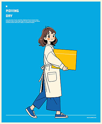 전신 여자 인물캐릭터 운동화 일러스트 한명 들기 성인 캐주얼 파란색 상자 이사 청소 정리 이삿짐 대청소 성인여자한명만 일러캐릭터 AI파일 캐릭터 1 옷 컬러 신발 모션 사람 여자한명만 성인여자만 파일형식 벡터
