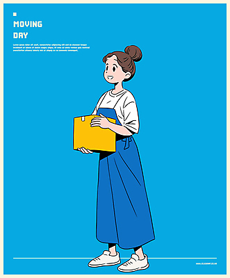 전신 여자 인물캐릭터 운동화 일러스트 한명 들기 성인 캐주얼 파란색 상자 이사 청소 정리 이삿짐 대청소 성인여자한명만 일러캐릭터 AI파일 캐릭터 1 옷 컬러 신발 모션 사람 여자한명만 성인여자만 파일형식 벡터