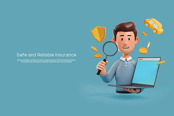 PSD 편집이미지 캐릭터 남자 하늘색 자동차 돋보기 한명 들기 성인 금융 노트북 3D 믿음 동전 보호 분석 검사_조사 방패 보험 성인남자한명만 편집3D 1 감정 육상교통 컨셉 돈 모션 사람 경제 파란색 전자제품 디지털합성 남자한명만 성인남자만 파일형식