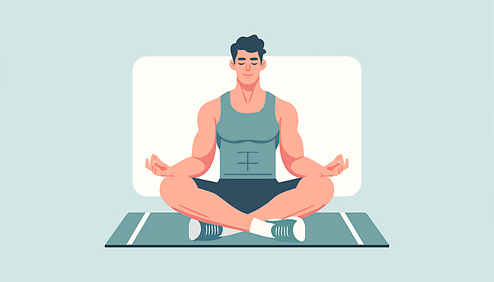 전신 남자 하늘색 일러스트 요가 건강 한명 성인 운동복 운동 평화 눈감음 고요 매트 집중 명상 힐링 가부좌 성인남자한명만 국내일러스트 AI파일 1 웰빙 옷 컨셉 모션 사람 앉기 파란색 남자한명만 성인남자만 파일형식 벡터