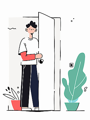 전신 식물 남자 화분 일러스트 청소년 한명 서기 미소 캐주얼 문 십대만 십대남자한명만 국내일러스트 AI파일 1 옷 모션 표정 사람 남자한명만 십대남자만 파일형식 벡터