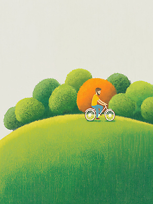 JPG 전신 나무 남자 일러스트 단풍나무 아웃도어 한명 초원 성인 라이프 초록색 자전거 원형 숲 언덕 둥근모양 성인남자한명만 국내일러스트 AI일러스트 AI콘텐츠 모양 도형 식물 1 컬러 단풍 사람 생활 바이크 남자한명만 성인남자만 파일형식