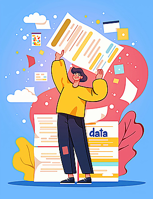 JPG 전신 남자 종이 잎 일러스트 한명 들기 성인 파란색 정보 플랫 확인 문서 파일 성인남자한명만 빅데이터 국내일러스트 AI일러스트 AI콘텐츠 식물 1 컬러 모션 사람 남자한명만 성인남자만 파일형식 4차산업