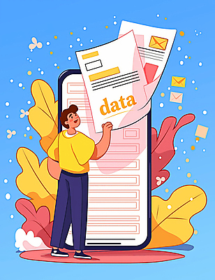 JPG 전신 남자 종이 잎 일러스트 편지봉투 한명 들기 성인 파란색 디지털 정보 이메일 플랫 문서 파일 성인남자한명만 빅데이터 국내일러스트 AI일러스트 AI콘텐츠 식물 1 컬러 모션 봉투 사람 편지 남자한명만 성인남자만 파일형식 4차산업