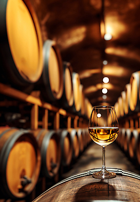 JPG 편집이미지 와인잔 사람없음 와인 창고 저장고 숙성 와인통 편집실사 AI포토 AI콘텐츠 술잔 주류 CG 파일형식