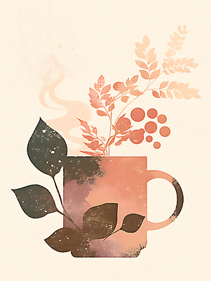 PSD 커피 낙엽 일러스트 나뭇잎 수채화 사람없음 컵 갈색 가을 수증기 커피잔 감성 국내일러스트 식기 계절 음료 컬러 컨셉 잎 잔 파일형식
