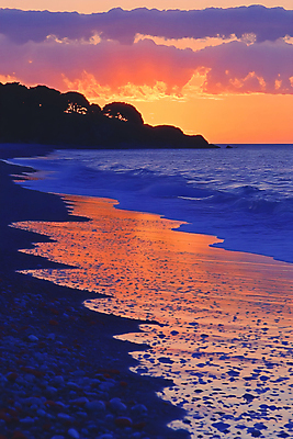 JPG 편집이미지 바다 자연 풍경 사람없음 일몰 분위기 저녁 디지털합성 편집실사 컨셉 노을 야간 CG 생태계 파일형식