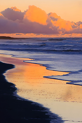 JPG 구름 편집이미지 바다 자연 풍경 사람없음 일몰 분위기 저녁 디지털합성 편집실사 자연요소 컨셉 노을 야간 CG 생태계 파일형식