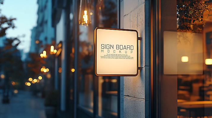 PSD 편집이미지 조명 사람없음 빛 상점 카페 도시 저녁 전광판 카피스페이스 이미지편집 편집실사 공백 야간 CG 파일형식