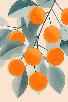 JPG 일러스트 나뭇잎 감 사람없음 가을풍경 주황색 가을 감나무 국내일러스트 AI일러스트 AI콘텐츠 나무 계절 컬러 잎 과일 풍경 파일형식 가을_계절