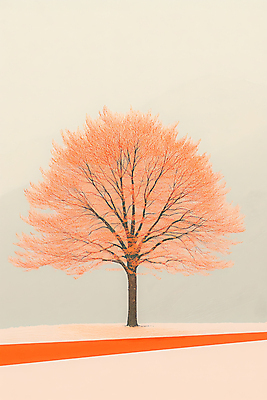 JPG 단풍 낙엽 일러스트 단풍나무 사람없음 가을풍경 주황색 가을 국내일러스트 AI일러스트 AI콘텐츠 나무 계절 컬러 잎 풍경 파일형식 가을_계절