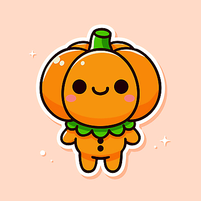 캐릭터 옷 일러스트 호박 웃음 사람없음 귀여움 주황색 할로윈 가을 만화 호박캐릭터 호러캐릭터 일러캐릭터 AI파일 계절 컬러 컨셉 채소 표정 파일형식 벡터