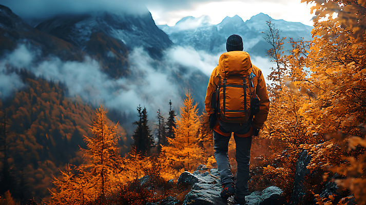 JPG 전신 편집이미지 남자 단풍 자연 단풍나무 산 한명 성인 뒷모습 등산 트래킹 가을 등산복 디지털합성 의료성형뷰티 성인남자한명만 편집실사 AI인물포토 AI콘텐츠 나무 1 옷 계절 뷰포인트 잎 레저 사람 CG 생태계 남자한명만 성인남자만 파일형식 AI포토