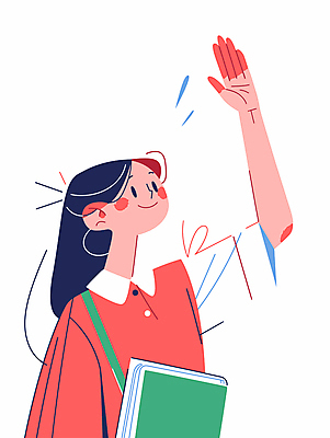 여자 분홍색 일러스트 한명 웃음 상반신 청년 성인 손인사 성인여자한명만 국내일러스트 AI파일 1 컬러 표정 사람 인사 여자한명만 성인여자만 파일형식 벡터