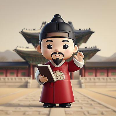 JPG 전신 편집이미지 캐릭터 남자 고건축 수염 한명 들기 성인 책 손들기 한글날 곤룡포 세종대왕 성인남자한명만 편집3D AI컴퓨터그래픽 AI콘텐츠 1 건축물 모션 사람 공휴일 3D 한복 왕 국경일 남자한명만 성인남자만 파일형식