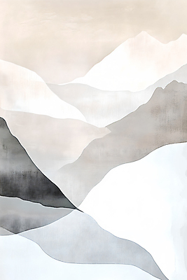 JPG 일러스트 수채화 산 사람없음 갈색 그림 국내일러스트 재팬디 AI일러스트 AI콘텐츠 컬러 인테리어 파일형식