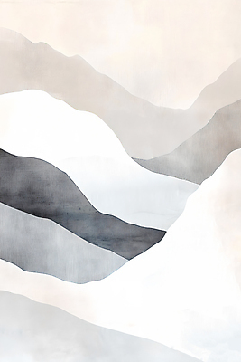 JPG 일러스트 수채화 산 사람없음 갈색 그림 국내일러스트 재팬디 AI일러스트 AI콘텐츠 컬러 인테리어 파일형식