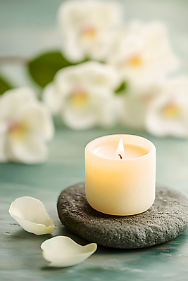 JPG 편집이미지 꽃잎 꽃 사람없음 아웃포커스 스파 조약돌 오브젝트 아로마 향초 아로마테라피 편집실사 AI포토 AI콘텐츠 식물 초 촬영기법 돌_바위 CG 테라피 파일형식