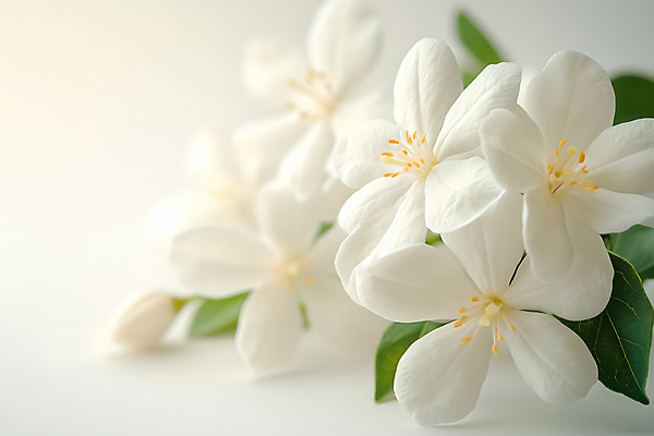 JPG 편집이미지 여러송이 잎 꽃백그라운드 사람없음 아웃포커스 흰색 재스민 화이트자스민 편집실사 AI포토 AI콘텐츠 식물 꽃 컬러 다수 백그라운드 촬영기법 CG 파일형식