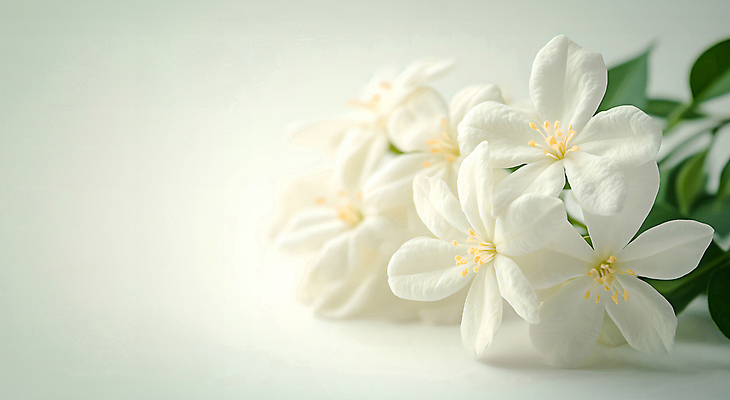 JPG 편집이미지 여러송이 잎 꽃백그라운드 사람없음 아웃포커스 흰색 재스민 화이트자스민 편집실사 AI포토 AI콘텐츠 식물 꽃 컬러 다수 백그라운드 촬영기법 CG 파일형식