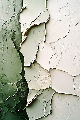 JPG 편집이미지 페인팅 붓터치 추상 사람없음 초록색 페인트 질감 캔버스 베이지색 편집실사 AI포토 AI콘텐츠 컬러 무늬 CG 파일형식