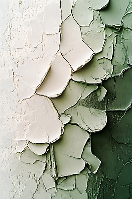 JPG 편집이미지 페인팅 붓터치 추상 사람없음 초록색 페인트 질감 캔버스 베이지색 편집실사 AI포토 AI콘텐츠 컬러 무늬 CG 파일형식