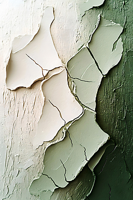 JPG 편집이미지 페인팅 붓터치 추상 사람없음 초록색 페인트 질감 캔버스 베이지색 편집실사 AI포토 AI콘텐츠 컬러 무늬 CG 파일형식