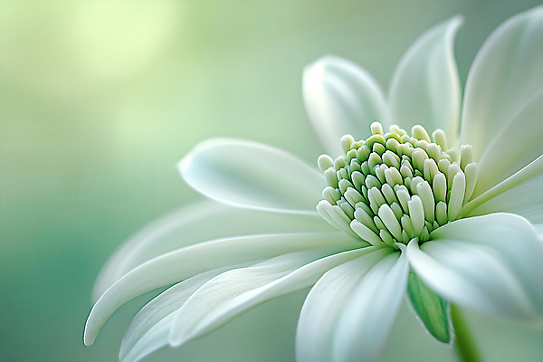 JPG 편집이미지 꽃 한송이 사람없음 초록색 흰색 만개 편집실사 AI포토 AI콘텐츠 식물 1 컬러 CG 송이 파일형식