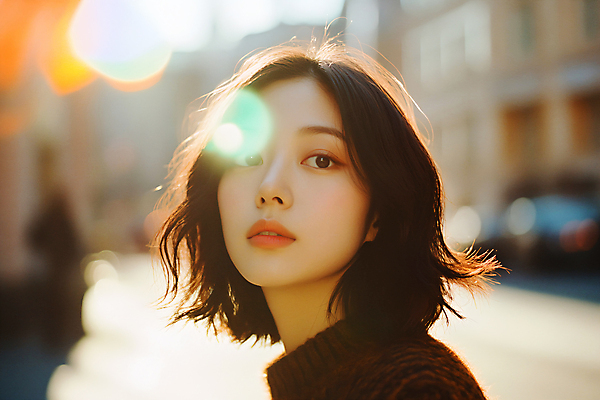 JPG 편집이미지 응시 여자 거리 한명 상반신 성인 야외 옆모습 햇빛 가을 의료성형뷰티 성인여자한명만 편집실사 AI인물포토 AI콘텐츠 1 시선 계절 뷰포인트 사람 태양 CG 여자한명만 성인여자만 파일형식 AI포토