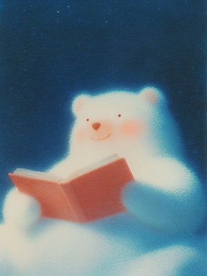 JPG 편집이미지 교육 곰 휴식 들기 취미 사람없음 책 독서 편집실사 AI컴퓨터그래픽 AI콘텐츠 동물 컨셉 포유류 모션 CG 파일형식