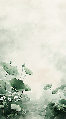 JPG 호수 불교 일러스트 자연 연꽃 사람없음 초록색 동양화 연잎 국내일러스트 AI일러스트 AI콘텐츠 꽃 종교 컬러 잎 미술 생태계 파일형식