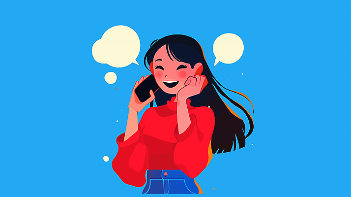 여자 행복 말풍선 일러스트 대화 한명 미소 상반신 성인 파란색 친구 스마트폰 즐거움 통화 소통 성인여자한명만 국내일러스트 AI파일 1 감정 컬러 컨셉 관계 모션 표정 말하기 사람 핸드폰 스마트기기 여자한명만 성인여자만 파일형식 벡터