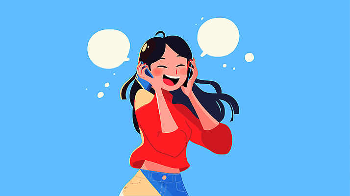 여자 행복 말풍선 일러스트 대화 한명 미소 상반신 성인 파란색 친구 스마트폰 즐거움 통화 소통 성인여자한명만 국내일러스트 AI파일 1 감정 컬러 컨셉 관계 모션 표정 말하기 사람 핸드폰 스마트기기 여자한명만 성인여자만 파일형식 벡터