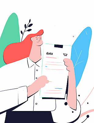 남자 일러스트 비즈니스 한명 미소 들기 상반신 성인 자료 분석 보고서 문서 파일 서류정리 성인남자한명만 국내일러스트 AI파일 1 컨셉 모션 표정 사람 정리 남자한명만 성인남자만 파일형식 벡터